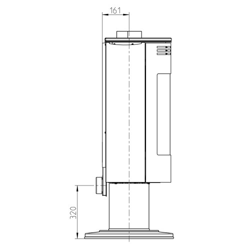 Печь ANDORRA EXCLUSIVE, серый (Thorma)