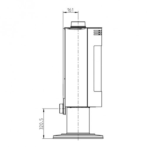Печь ANDORRA II EXCLUSIVE, чёрный (Thorma)
