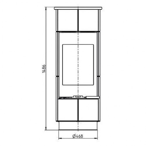 Печь ATIKA STANDARD SERPENTINO, с аккумулирующими камнями (Thorma)