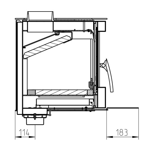 Печь MALLORCA UNI, чёрный (Thorma)
