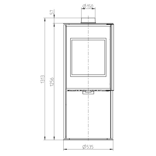 Печь ZARAGOZA PLUS, чёрная (Thorma)
