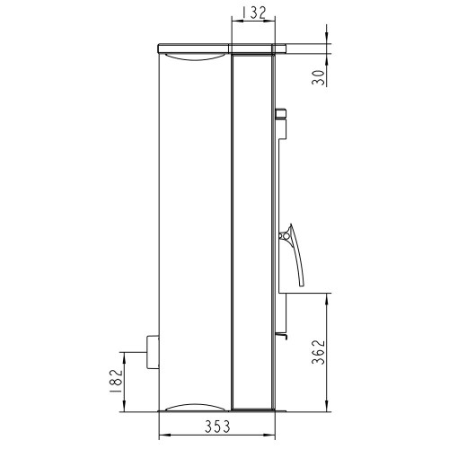 Печь ALVESTA, серый/стеатит (Thorma)