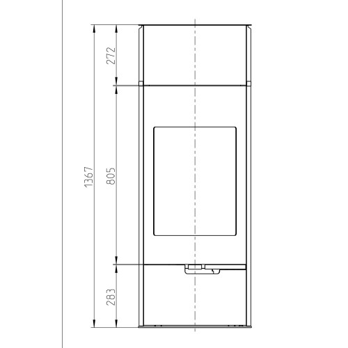 Печь RODANO S, чёрный/серый (Thorma)