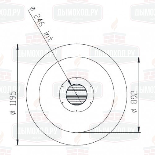 Камин DOME CENTRAL (Traforart)