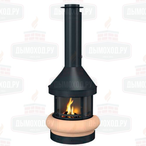 Камин ZEUS FRONTAL, со стеклом (Traforart)