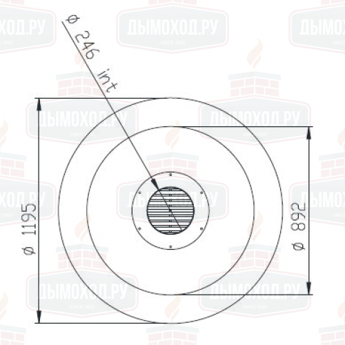 Камин DOME CENTRAL (Traforart)