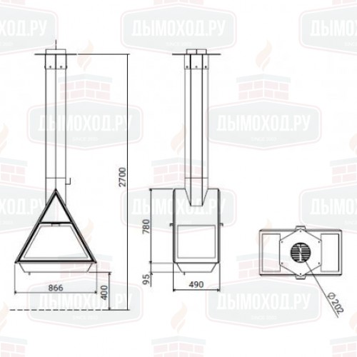 Камин EQUIL ART CENTRAL (Traforart)
