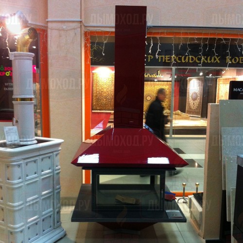 Камин GAIA CENTRAL RAL, со стеклом (Traforart)