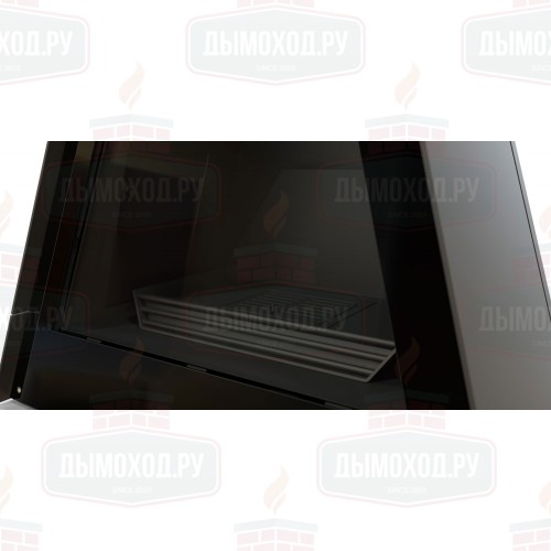 Камин BREDA FRONTAL, труба слева, чёрный (Traforart)