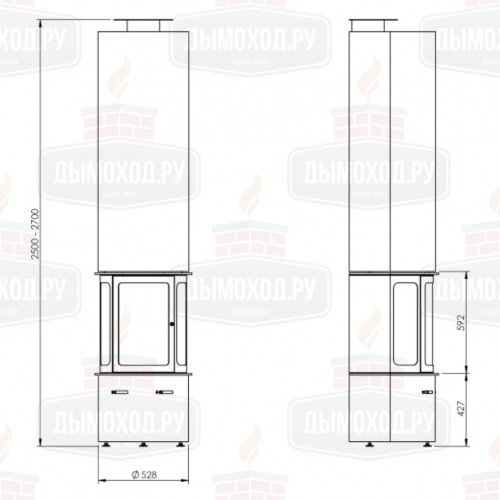 Камин OLIMPIA FRONTAL VINIL HX30AL003B (Traforart)