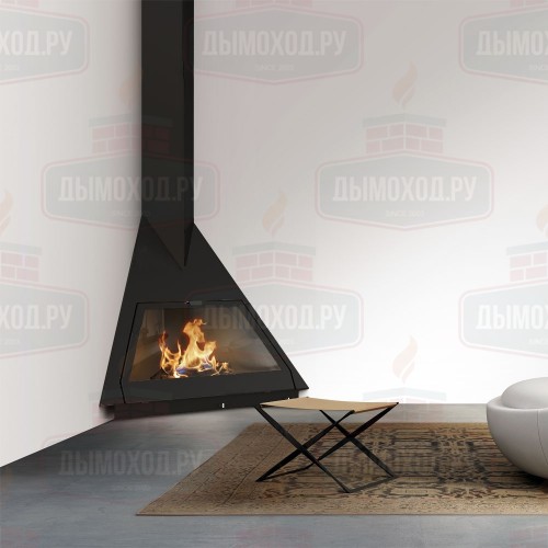 Камин FOXI RINCON, подвесной, чёрный (Traforart)