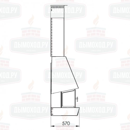 Камин RAC FRONTAL (Traforart)