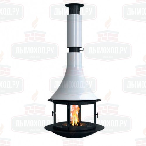 Камин LORENA CENTRAL RAL, подвесной, со стеклом (Traforart)