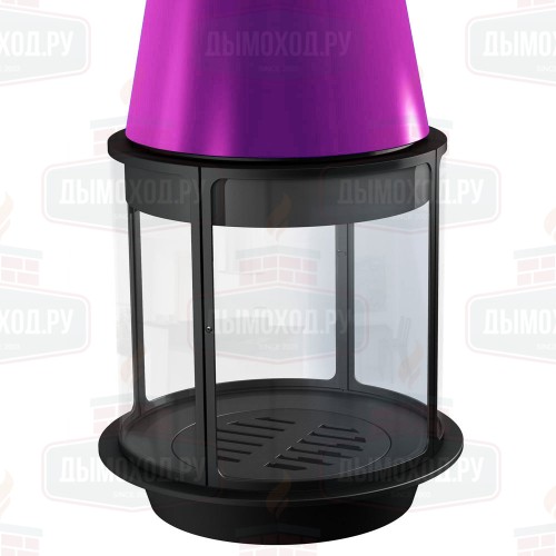 Камин ARLET CENTRAL, отделка HX30VVSB, подвесной, высокое стекло, H245.5 (Traforart)