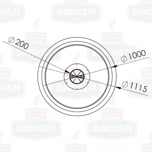 Камин LORENA CENTRAL RAL (Traforart)