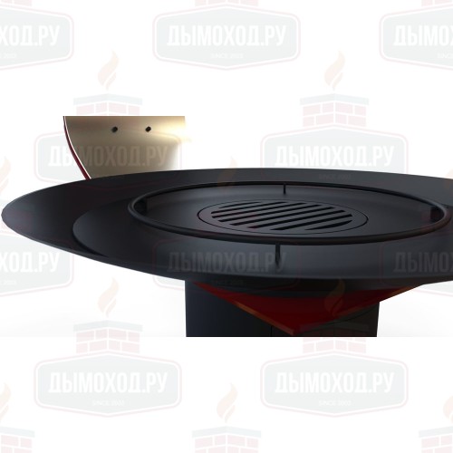 Камин FANCY CENTRAL, подвесной, с декорирующим элементом, чёрный (Traforart)