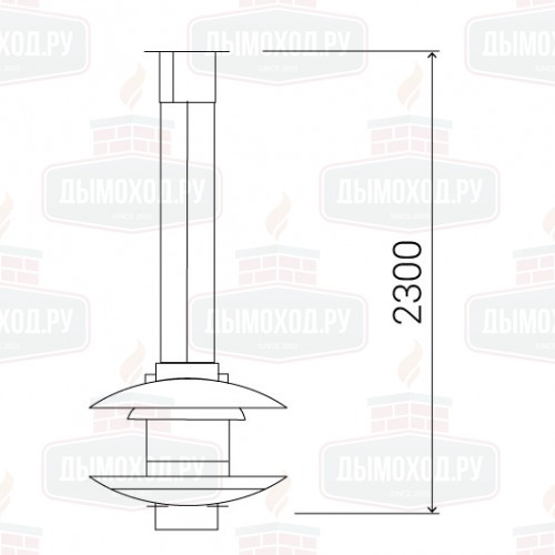 Камин FANCY CENTRAL ART RAL, подвесной, со стеклом (Traforart)