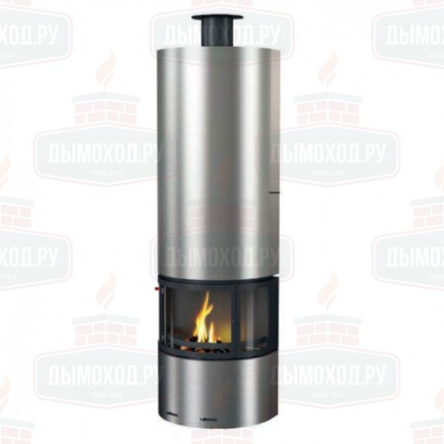 Камин DIAMANTE FRONTAL INOX, со стеклом (Traforart)