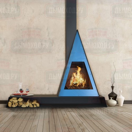 Камин BREDA FRONTAL RAL, труба слева (Traforart)