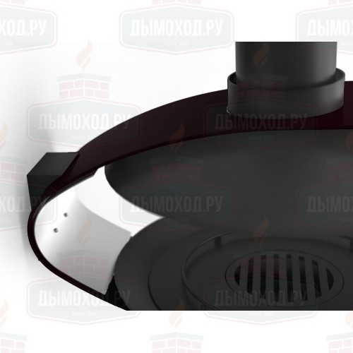 Камин FANCY CENTRAL, подвесной, с декорирующим элементом, чёрный (Traforart)