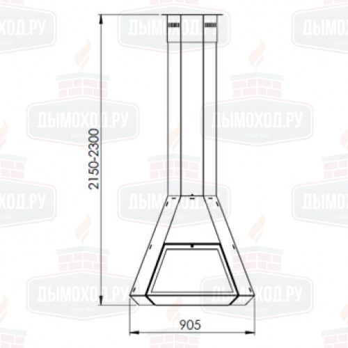 Камин ARION RINCON, подвесной, чёрный (Traforart)