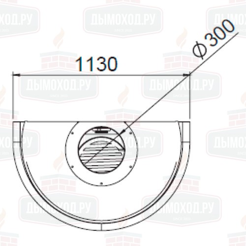 Камин ZEUS FRONTAL, со стеклом (Traforart)