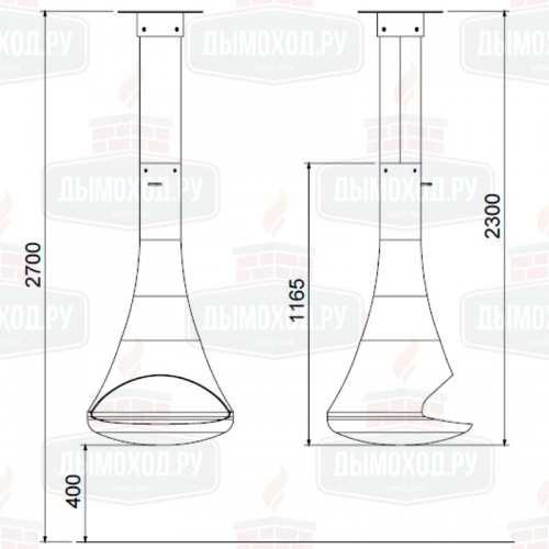 Камин HESTIA CENTRAL 1 (Traforart)