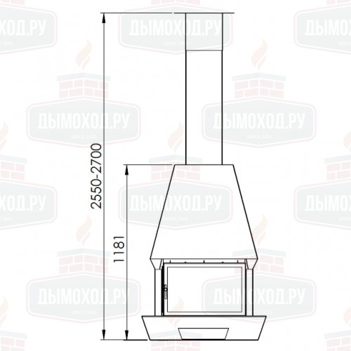 Камин RAC FRONTAL (Traforart)