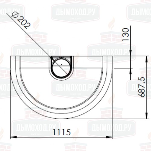 Камин LORENA FRONTAL, пристенный, чёрный (Traforart)