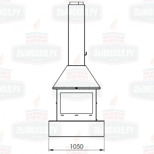 Камин SANDRA CENTRAL RAL (Traforart)