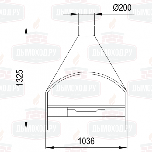 Камин SANTIAGO RINCON, чёрный (Traforart)