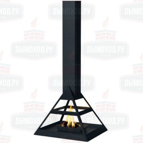 Камин ADMETO CENTRAL, подвесной, чёрный (Traforart)