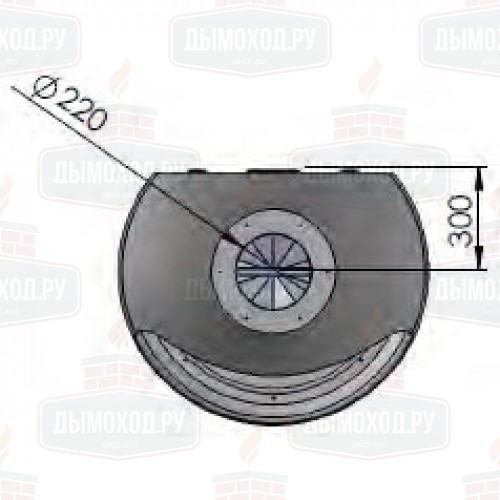 Камин DORIA FRONTAL, чёрный (Traforart)