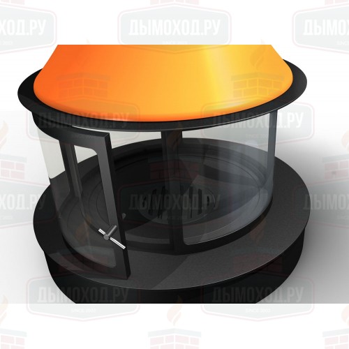 Камин LORENA CENTRAL, чёрный (Traforart)