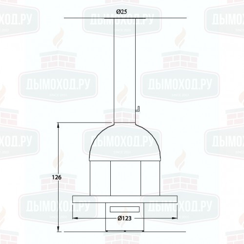 Камин DOME CENTRAL (Traforart)