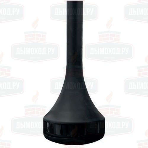 Камин HYPNOS CENTRAL, со стеклом, чёрный (Traforart)