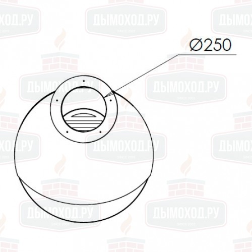 Камин HERA CENTRAL, чёрный (Traforart)