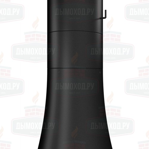 Камин DORIA CENTRAL, открытый, односторонний, без системы вращения, чёрный (Traforart)