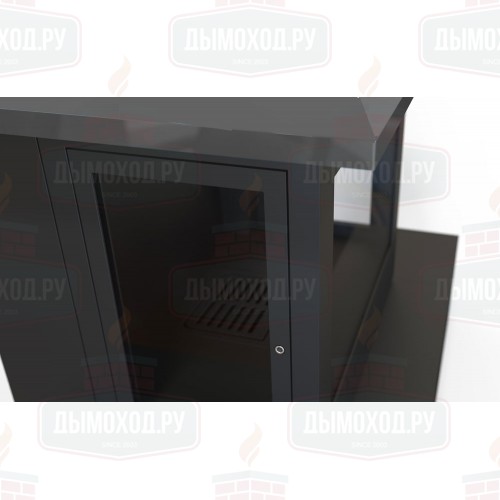 Камин SANDRA FRONTAL, пристенный, чёрный (Traforart)