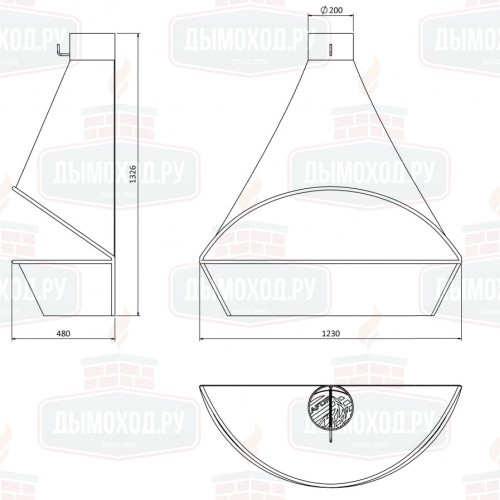 Камин SANTIAGO FRONTAL (Traforart)