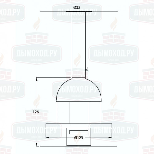 Камин DOME CENTRAL (Traforart)