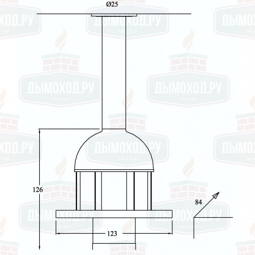 Камин DOME FRONTAL (Traforart)