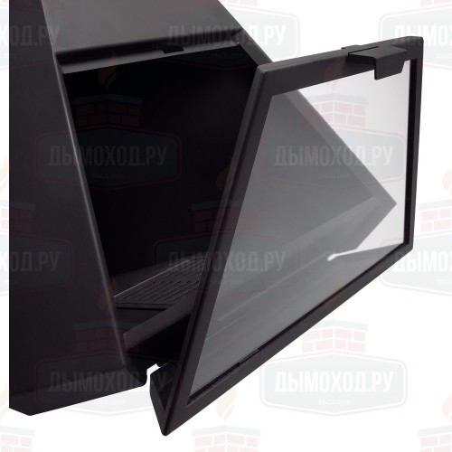 Камин ARION FRONTAL, со стеклом, чёрный (Traforart)