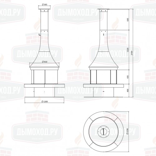 Камин AUSA CENTRAL (Traforart)