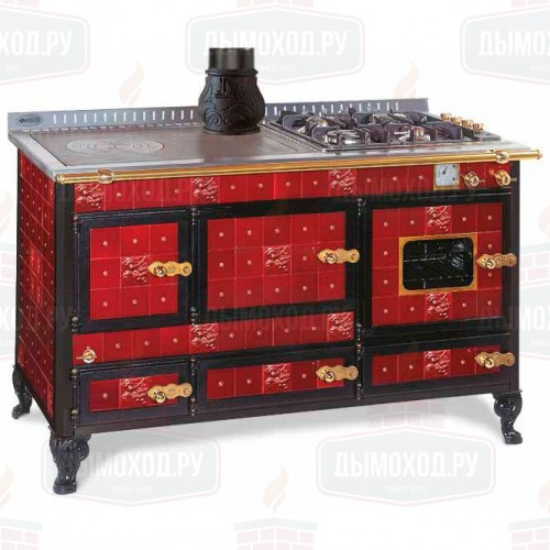 Структура печи 360 LGE, нержавеющая сталь/плитка (Wekos)