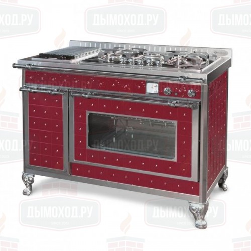 Структура печи FORNELLI MELISSA 120 GEP, нержавеющая сталь (Wekos)