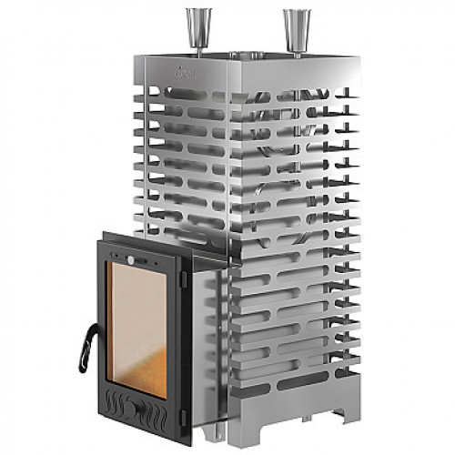 Печь для бани ASTON 30 INOX (320М) со стеклом