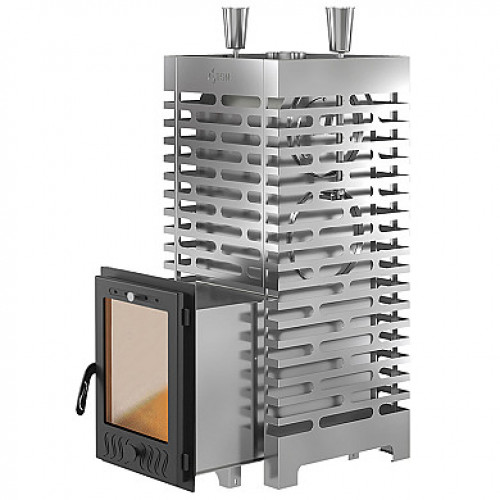 Печь для бани ASTON 38 INOX (320М) Long со стеклом