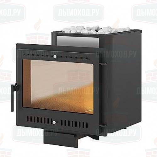 Печь для бани Везувий Сенсация 16 Антрацит Панорама 