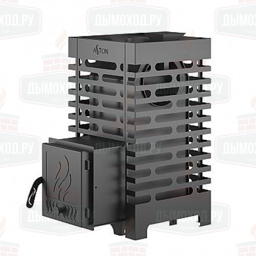 Печь для бани ASTON 16 с баком на трубе 50л Ø115 (AISI 439)